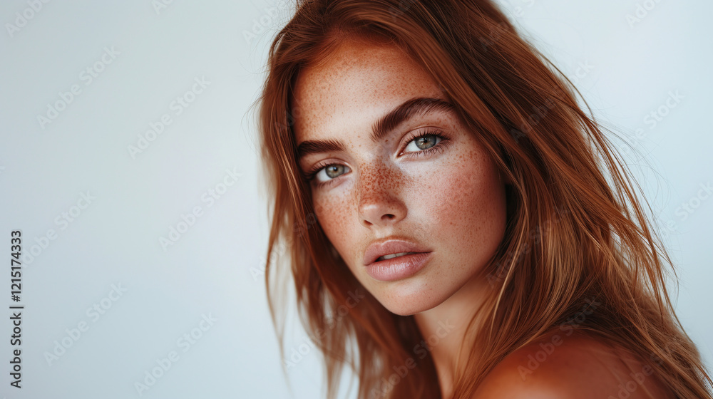 Portrait of beautiful model. Portrait of beautiful model.