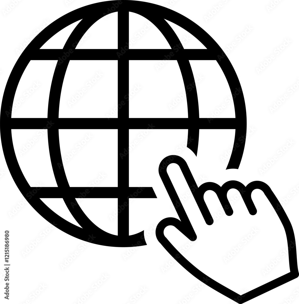 Website Icon with click sign.Click Symbol.Click Web Website Icon with click sign.Click Symbol.Click Web