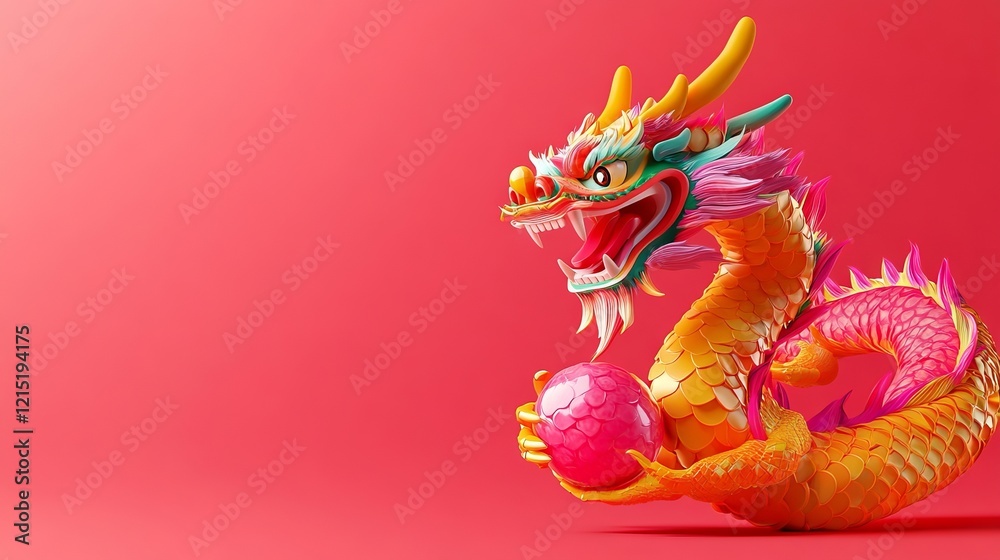 Fototapeta premium chinese dragon statue