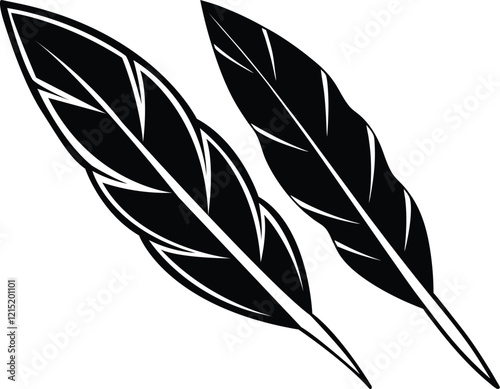 The end is pure black single-line feather