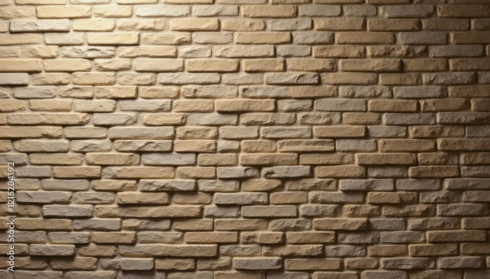 This image showcases a beautifully textured wall made of beige bricks, arranged in a staggered pattern that adds depth and character. The warm tones and subtle variations in color create a cozy This image showcases a beautifully textured wall made of beige bricks, arranged in a staggered pattern that adds depth and character. The warm tones and subtle variations in color create a cozy