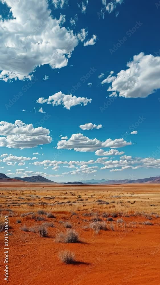 Stunning Desert Landscape Under a Vast Sky Stunning Desert Landscape Under a Vast Sky