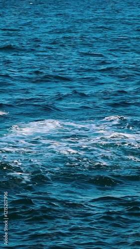 Wallpaper Mural Sea wave close up. Close up of blue sea surface with waves Torontodigital.ca