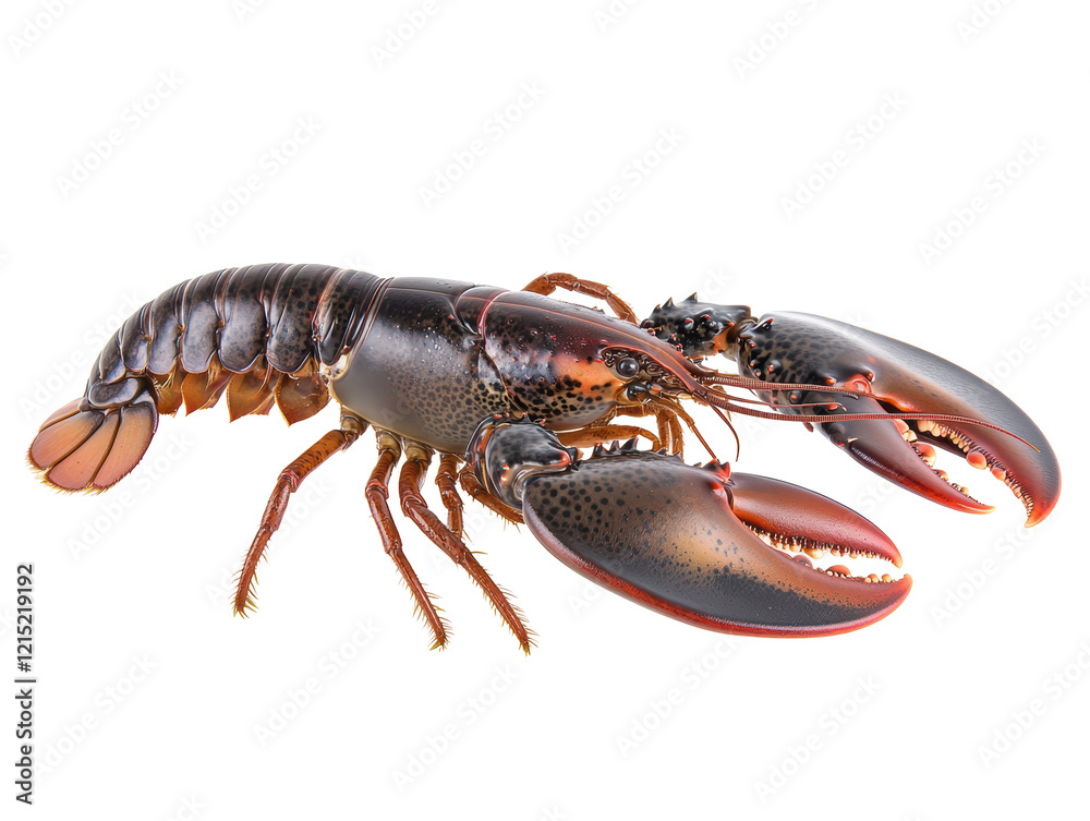 Isolated Side View of American Lobster Isolated Side View of American Lobster