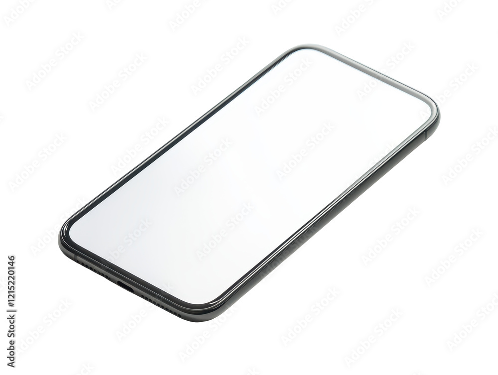 Isolated Mobile Phone with Blank Screen Isolated Mobile Phone with Blank Screen