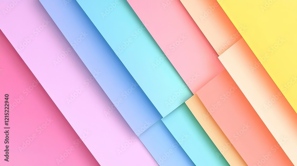 Fototapeta premium Pastel Diagonal Stripes Abstract Background Design