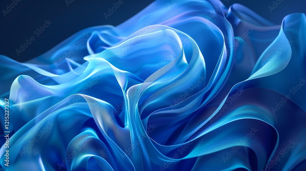Obraz premium Abstract Blue Swirls