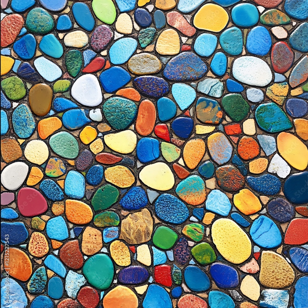 Natural Pebble Textures: Stone Patterns for Design and Backgrounds