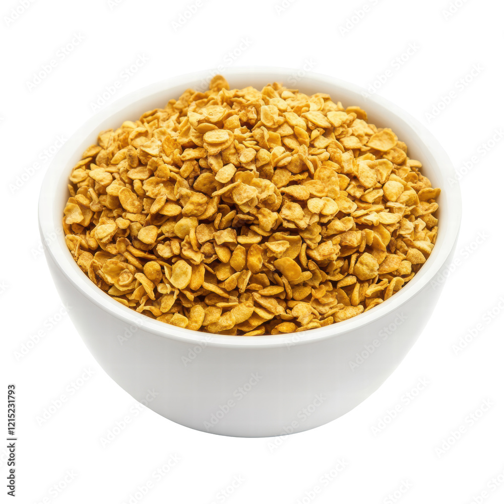 Isolated Bowl of Granola