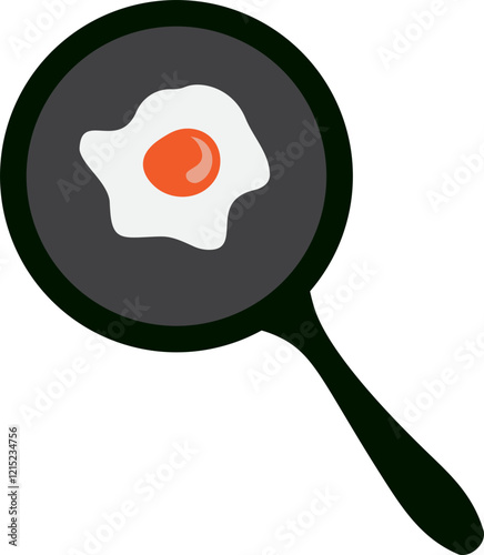 Sunny Side Up Egg On Frying Pan, Fried Egg