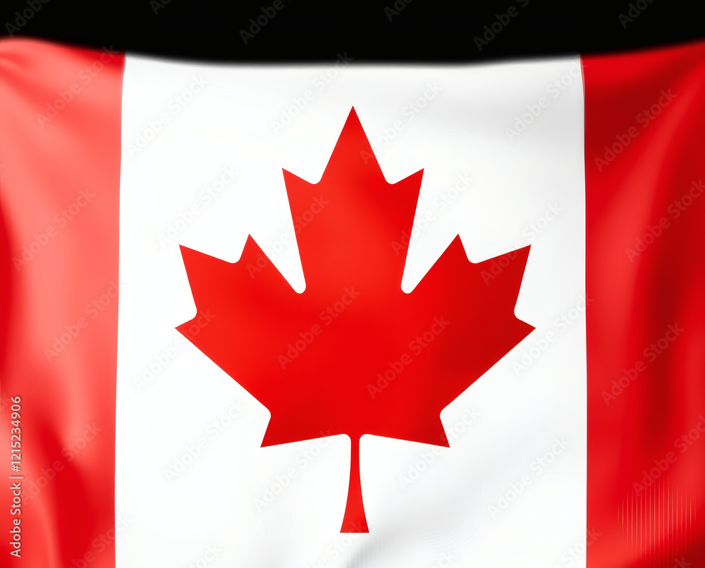 Bright colors waving proudly against a shiny black backdrop, a symbol of unity and pride represents Canada’s diverse spirit Bright colors waving proudly against a shiny black backdrop, a symbol of unity and pride represents Canada’s diverse spirit
