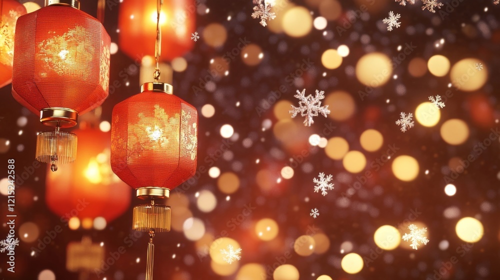 red christmas lantern red christmas lantern