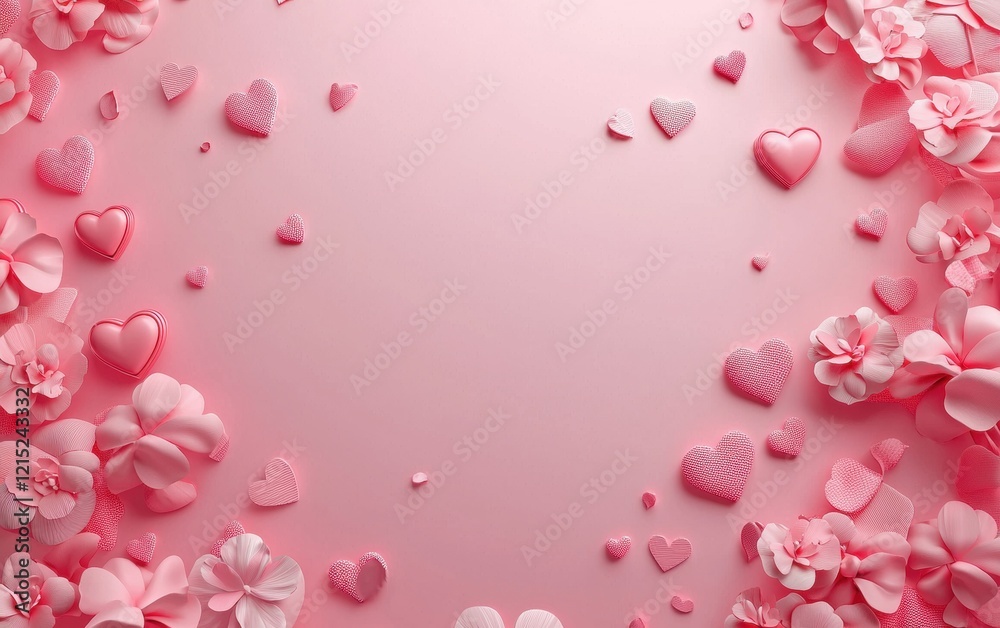 Saint Valentines Day and 8 march womans day pink 3d background Saint Valentines Day and 8 march womans day pink 3d background