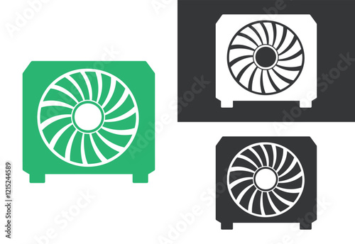 graphic card vector silhouette black and white
