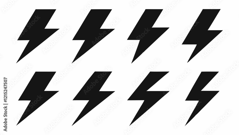 A repeating pattern of simple black lightning bolt icons. A repeating pattern of simple black lightning bolt icons.