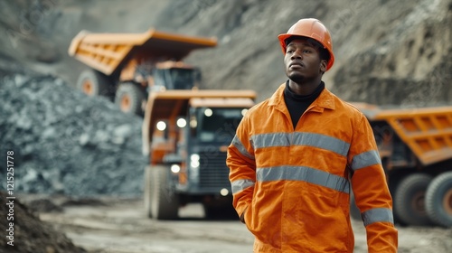 Portrait of a Confident Mining Engineer