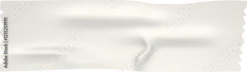 Realistic wrinkled adhesive tape creating a sticky surface, ideal for attaching paper, sealing envelopes, or adding a touch of authenticity to designs