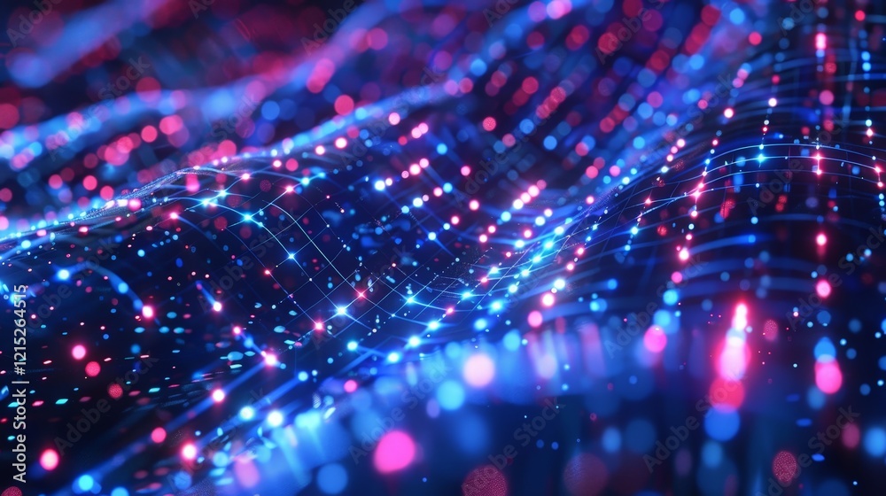 Obraz premium Abstract Data Flow Visualization