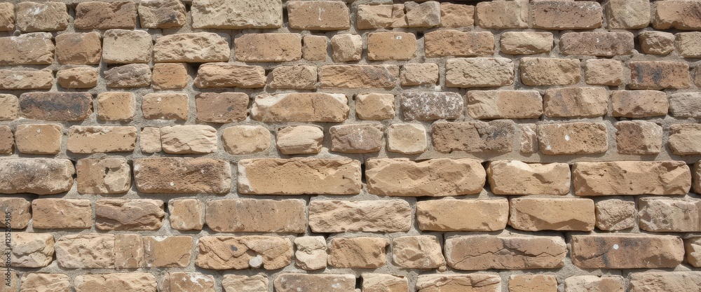 Brown stone brick wall with natural texture and weathering. Brown stone brick wall with natural texture and weathering.