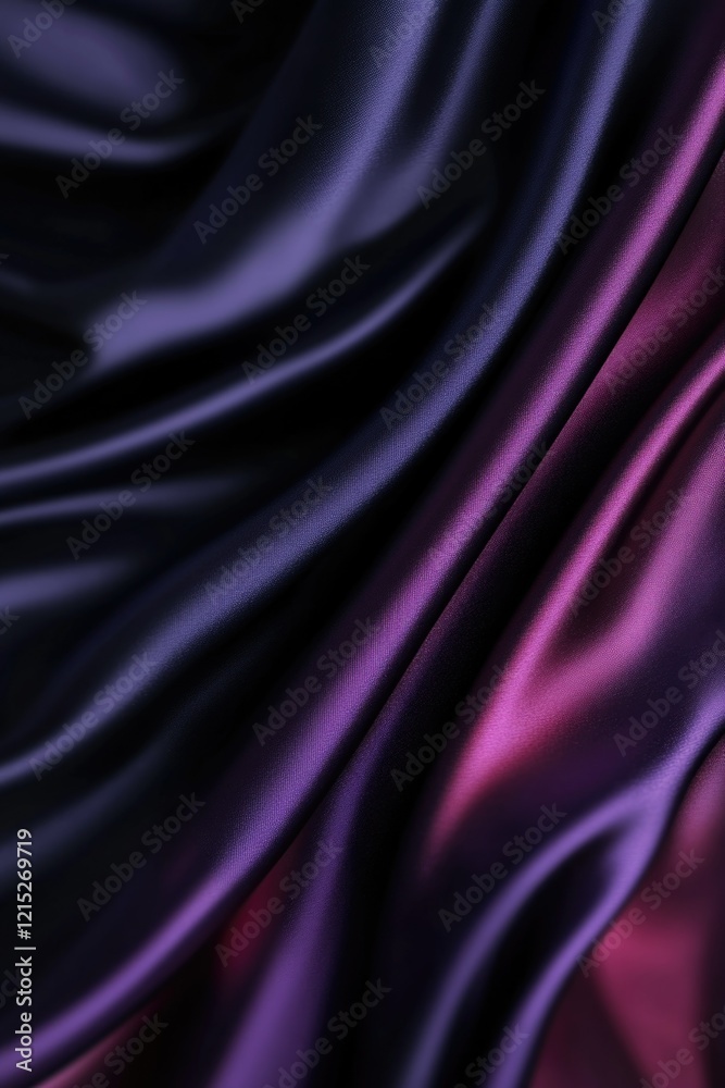 Fototapeta premium Mysterious Purple Velvet Drapery