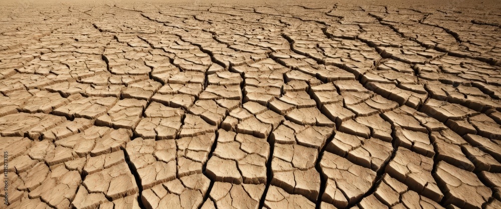 Dry cracked earth surface in barren drought-affected land. Dry cracked earth surface in barren drought-affected land.