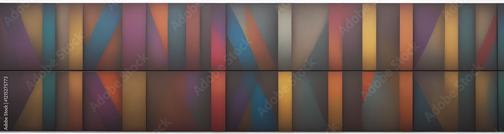 Fototapeta premium illustrazione sfondo con elementi astratti e motivi geometrici a tema surreale
