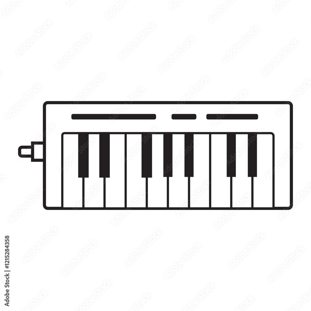 pianica icon illustration design template pianica icon illustration design template