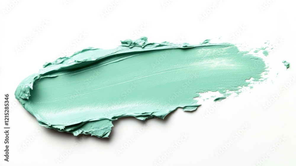Fototapeta premium Abstract Mint Green Paint Texture: Smooth Swirl Design