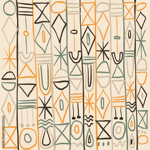 Desert-inspired neoprimitive motifs and patterns