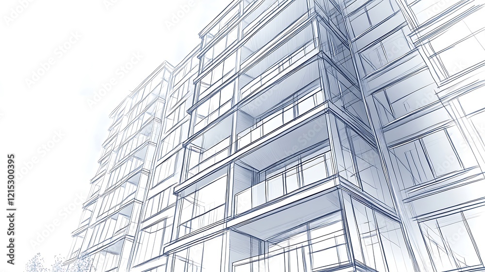 Modern drafting table illuminated by natural sunlight in creative workspace image