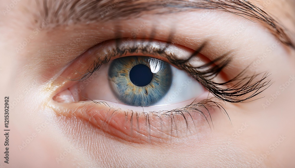 Close-Up of Human Eye Highlighting Vision and Optical Clarity Close-Up of Human Eye Highlighting Vision and Optical Clarity