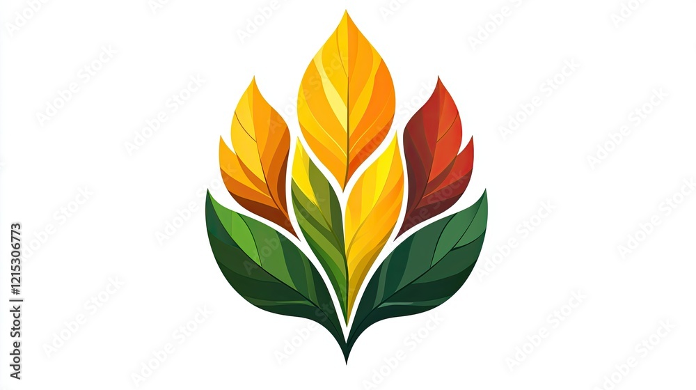 Autumn Leaves Design Colorful Abstract Nature Autumn Leaves Design Colorful Abstract Nature