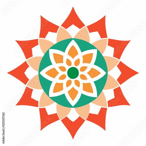 Modern Abstract Mandala Vector Design
