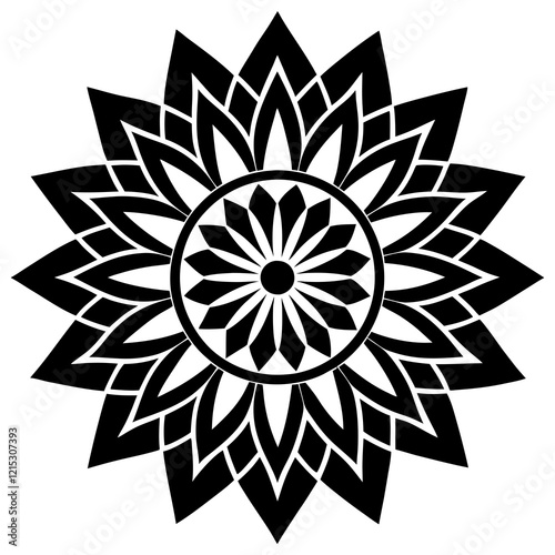 Modern Abstract Mandala Vector Design