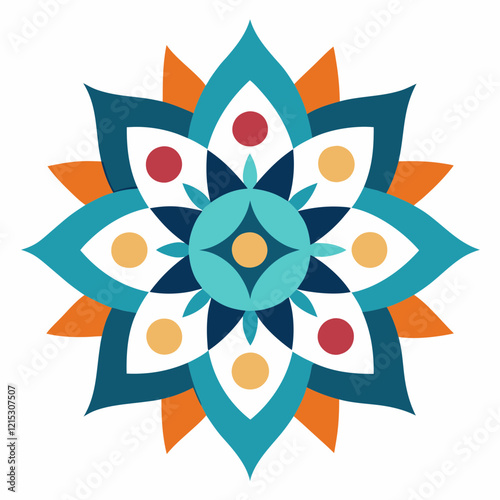Modern Abstract Mandala Vector Design