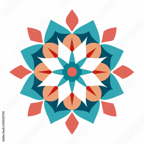 Modern Abstract Mandala Vector Design