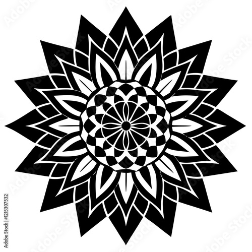 Modern Abstract Mandala Vector Design