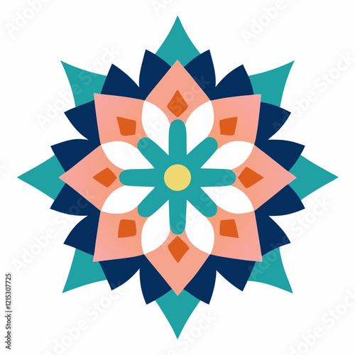 Modern Abstract Mandala Vector Design