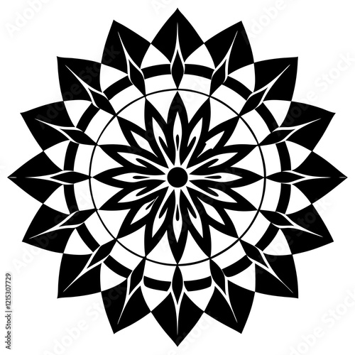 Modern Abstract Mandala Vector Design
