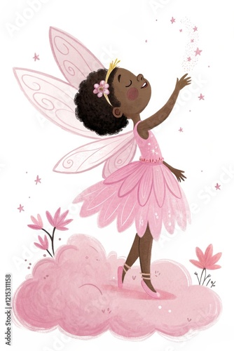 little girl fairy illustration