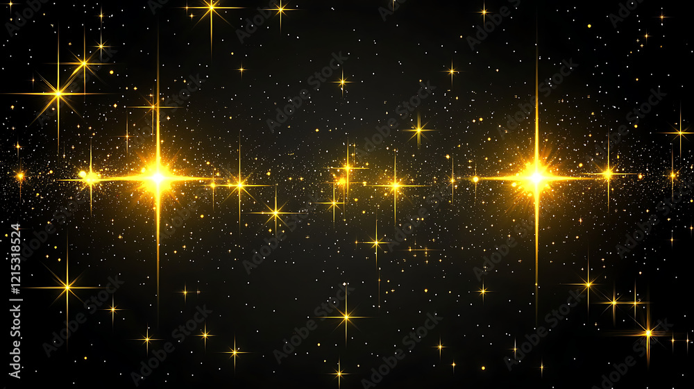 Fototapeta premium Stars and galaxy outer space sky night universe black starry background of shiny starfield