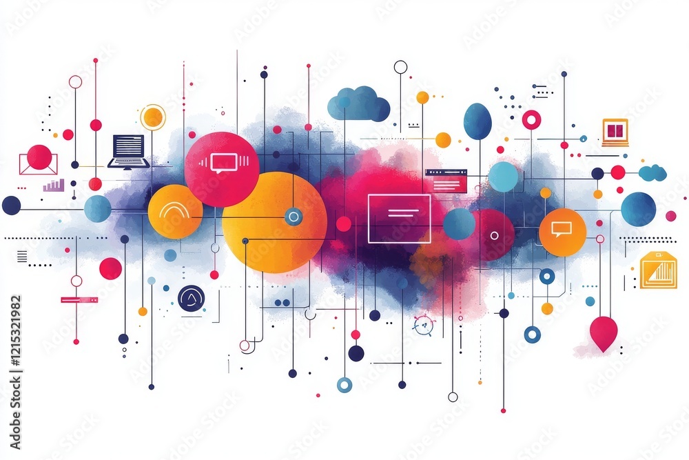 Obraz premium Conceptual business illustration featuring the phrase digital detox