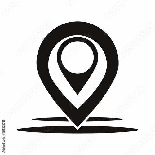 Simple Black Location Pin Icon Free Download Simple Black Location Pin Icon - GFXLoad