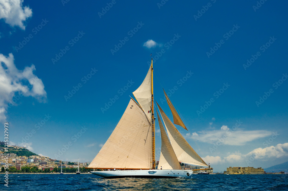 Fototapeta premium Napoli: Regata delle Vele d'Epoca