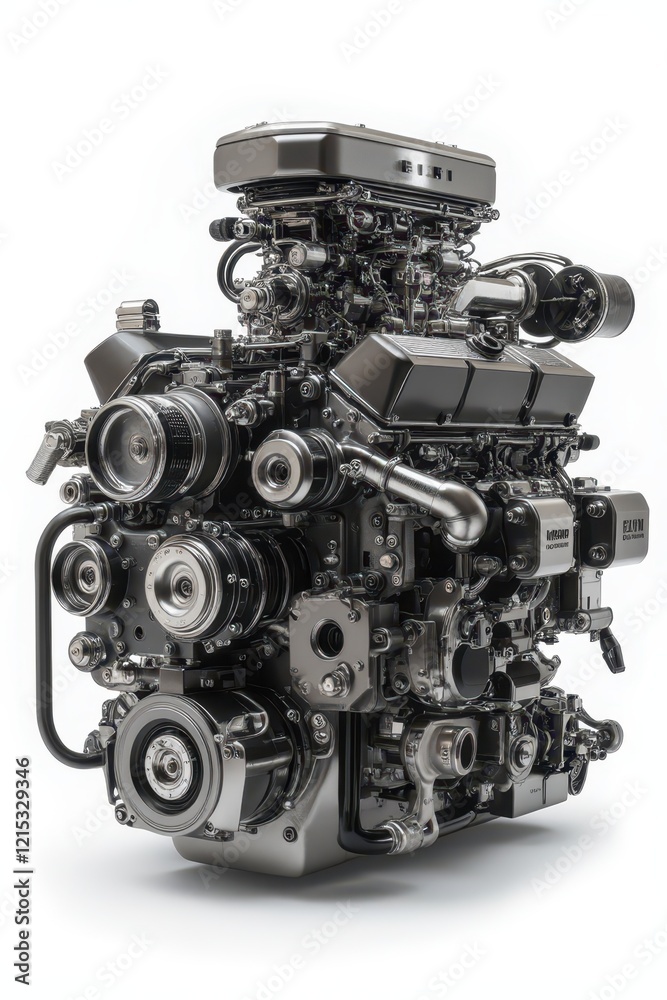 a large engine on a white background a large engine on a white background