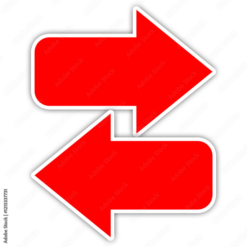 Right and left arrow icon 