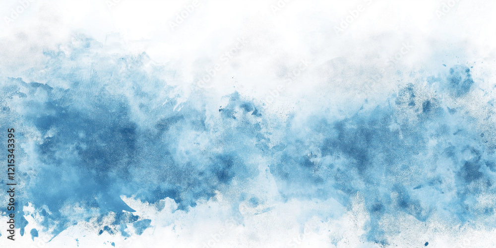 A serene watercolor wash in shades of blue evokes a sense of calm A serene watercolor wash in shades of blue evokes a sense of calm