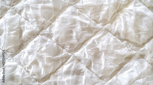 Seamless subtle white diamond tufted upholstery pattern transparent background texture overlay Abstract soft puffy quilted sofa cushions or headboard displacement bump or height map