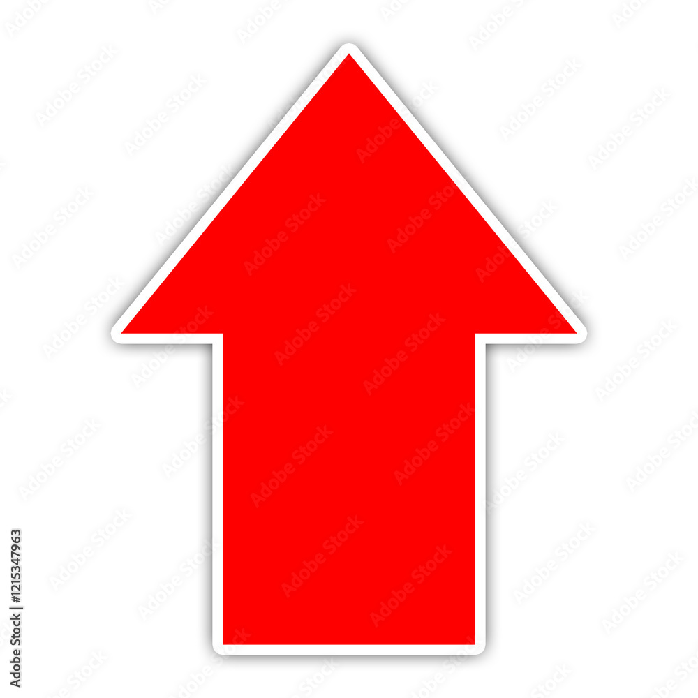 red arrow isolated on white background red arrow isolated on white background