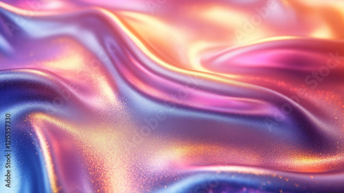 Wallpaper Mural Holographic rainbow foil iridescent texture abstract hologram background Torontodigital.ca